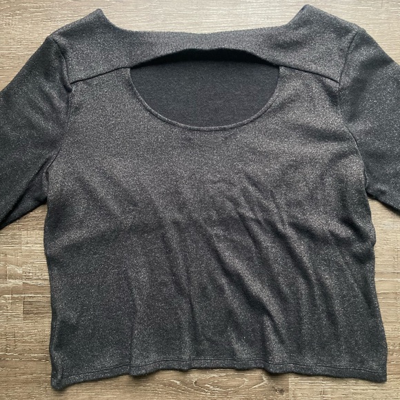 Banana Republic Black Keyhole Sweater Size XL - Picture 3 of 5